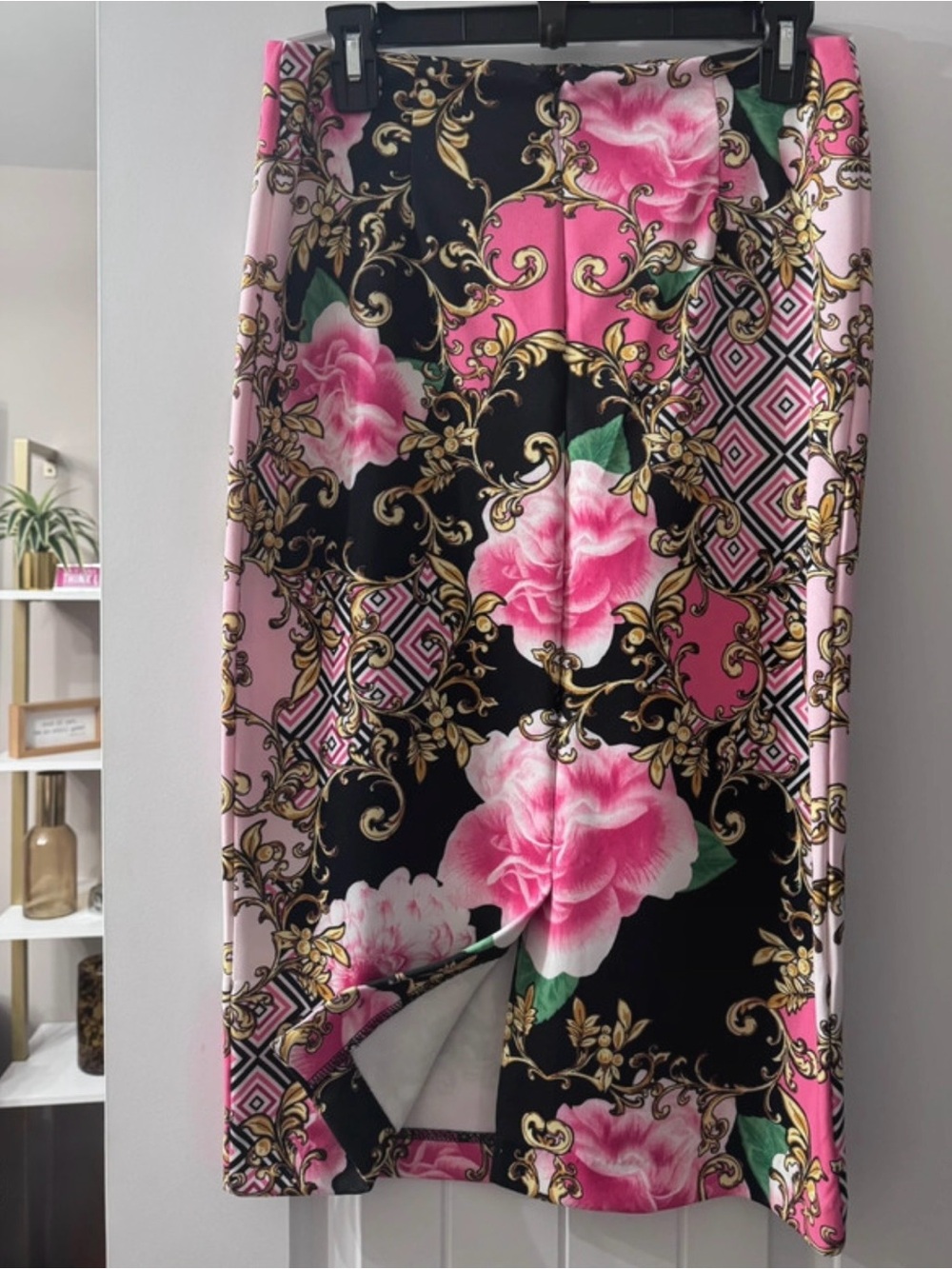 New York & Company Baroque Floral Pencil Skirt - Picture 2 of 3
